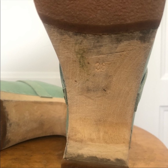 COPY - SWEDISH HABEENS clogs in minty green - Picture 7 of 7